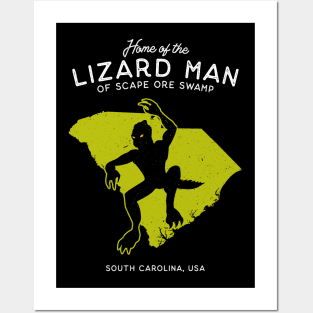 Home of the Scape ore Swamp Lizard Man Posters and Art